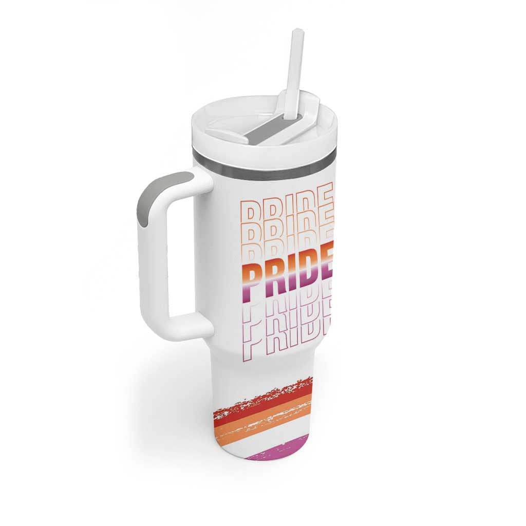 Transgender Pride Tumbler With Handle LGBTQ Trans Flag - Wonder Print Shop