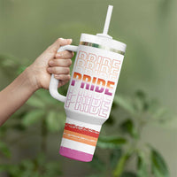 Transgender Pride Tumbler With Handle LGBTQ Trans Flag - Wonder Print Shop