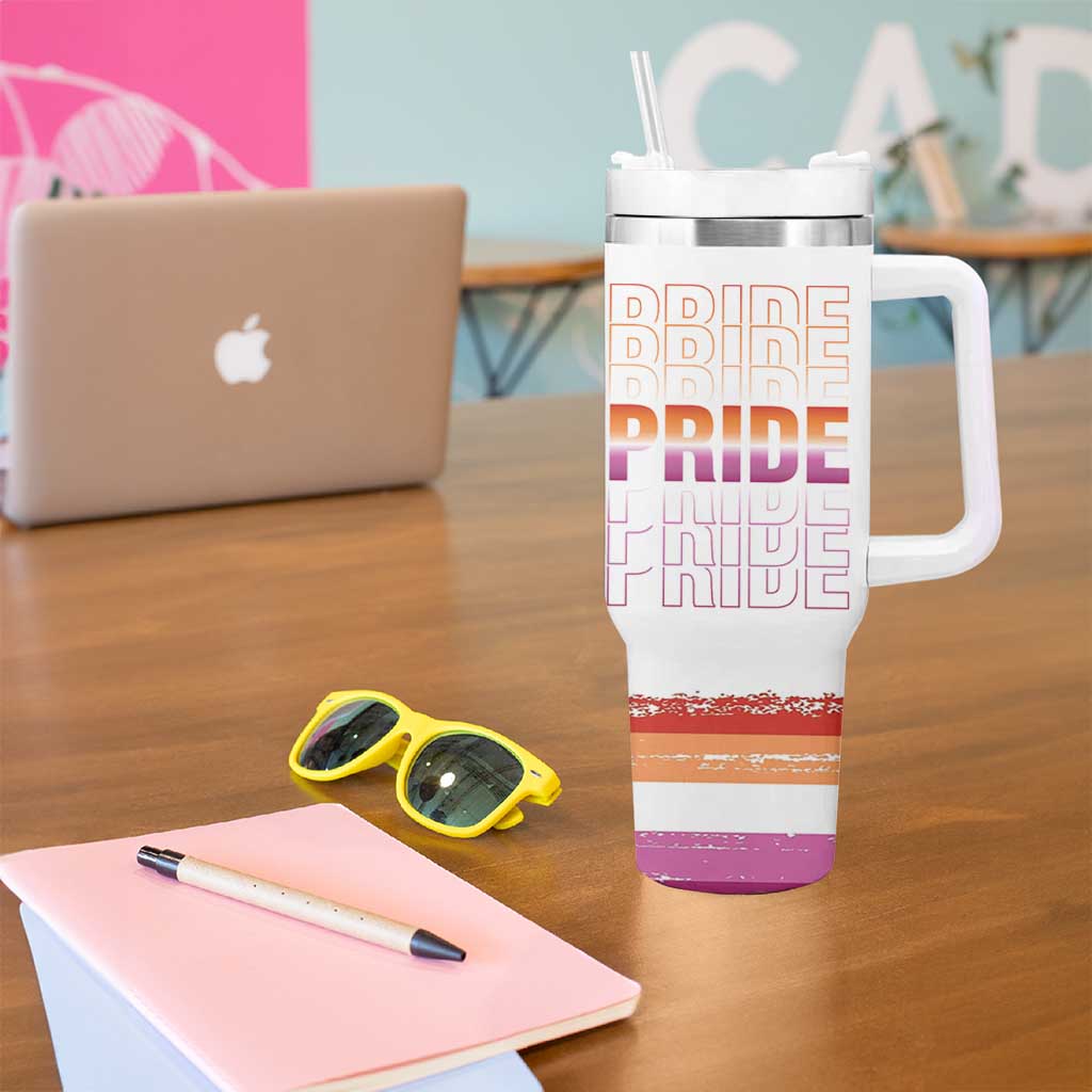 Transgender Pride Tumbler With Handle LGBTQ Trans Flag - Wonder Print Shop