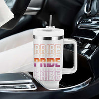 Transgender Pride Tumbler With Handle LGBTQ Trans Flag - Wonder Print Shop
