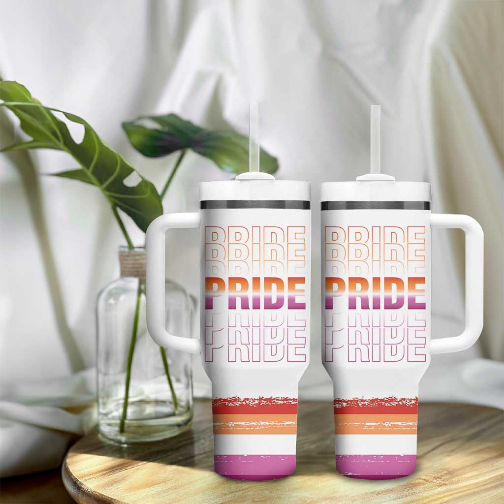 Transgender Pride Tumbler With Handle LGBTQ Trans Flag - Wonder Print Shop