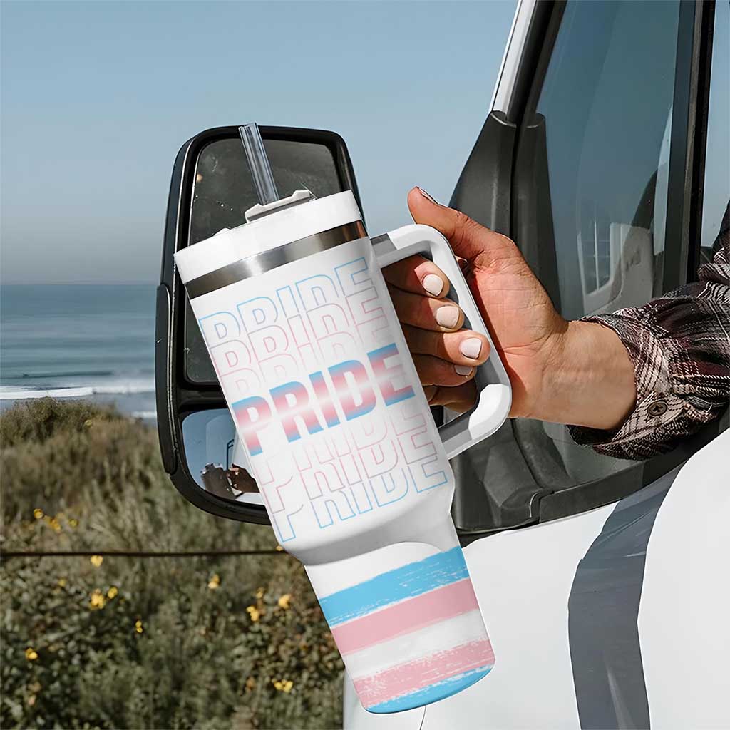 Bisexual Pride Tumbler With Handle LGBTQ Bi Flag - Wonder Print Shop