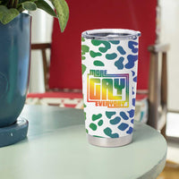Funny Gay Pride Tumbler Cup More Gay Everyday LGBT - Wonder Print Shop