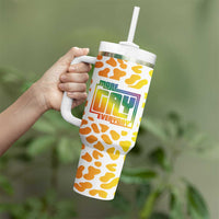 Funny Gay Pride Tumbler With Handle More Gay Everyday LGBT - Wonder Print Shop