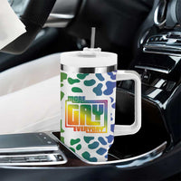 Funny Gay Pride Tumbler With Handle More Gay Everyday LGBT - Wonder Print Shop