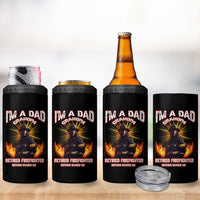 Retired Firefighter 4 in 1 Can Cooler Tumbler I'm A Dad A Grandpa Nothing Scares Me Fireman Retirement - Wonder Print Shop
