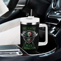 Mexican Dad Tumbler With Handle El Papa Mas Chingon Mexico Father's Day - Wonder Print Shop