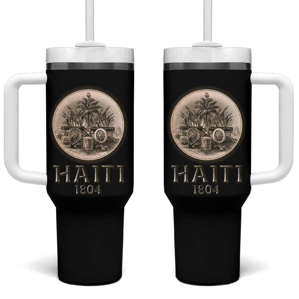 Haitian Tumbler With Handle Revolution 1804 Haiti Flag Vintage - Wonder Print Shop