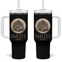Haitian Tumbler With Handle Revolution 1804 Haiti Flag Vintage - Wonder Print Shop