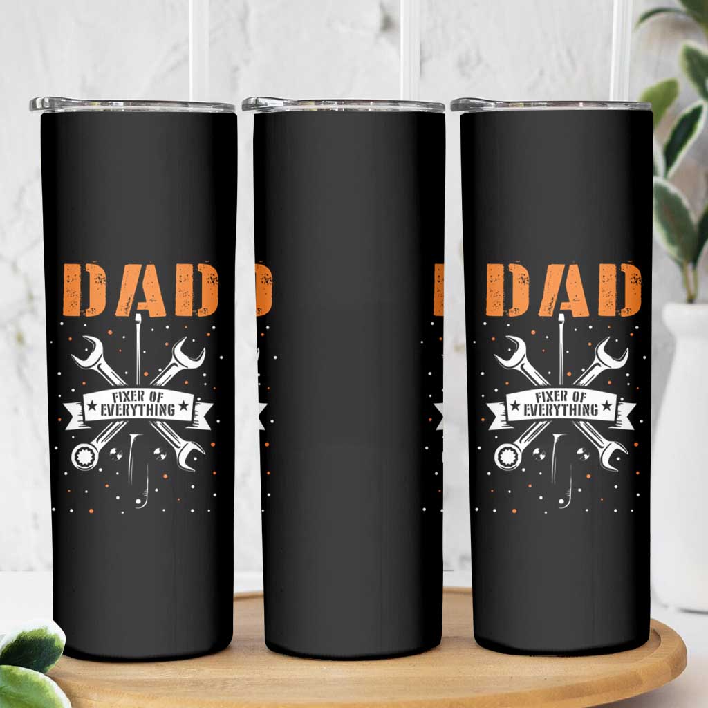 Father's Day Skinny Tumbler Dad Fixer Of Everything - Wonder Print Shop