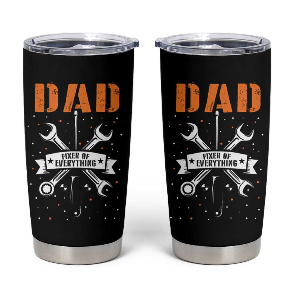 Father's Day Tumbler Cup Dad Fixer Of Everything - Wonder Print Shop