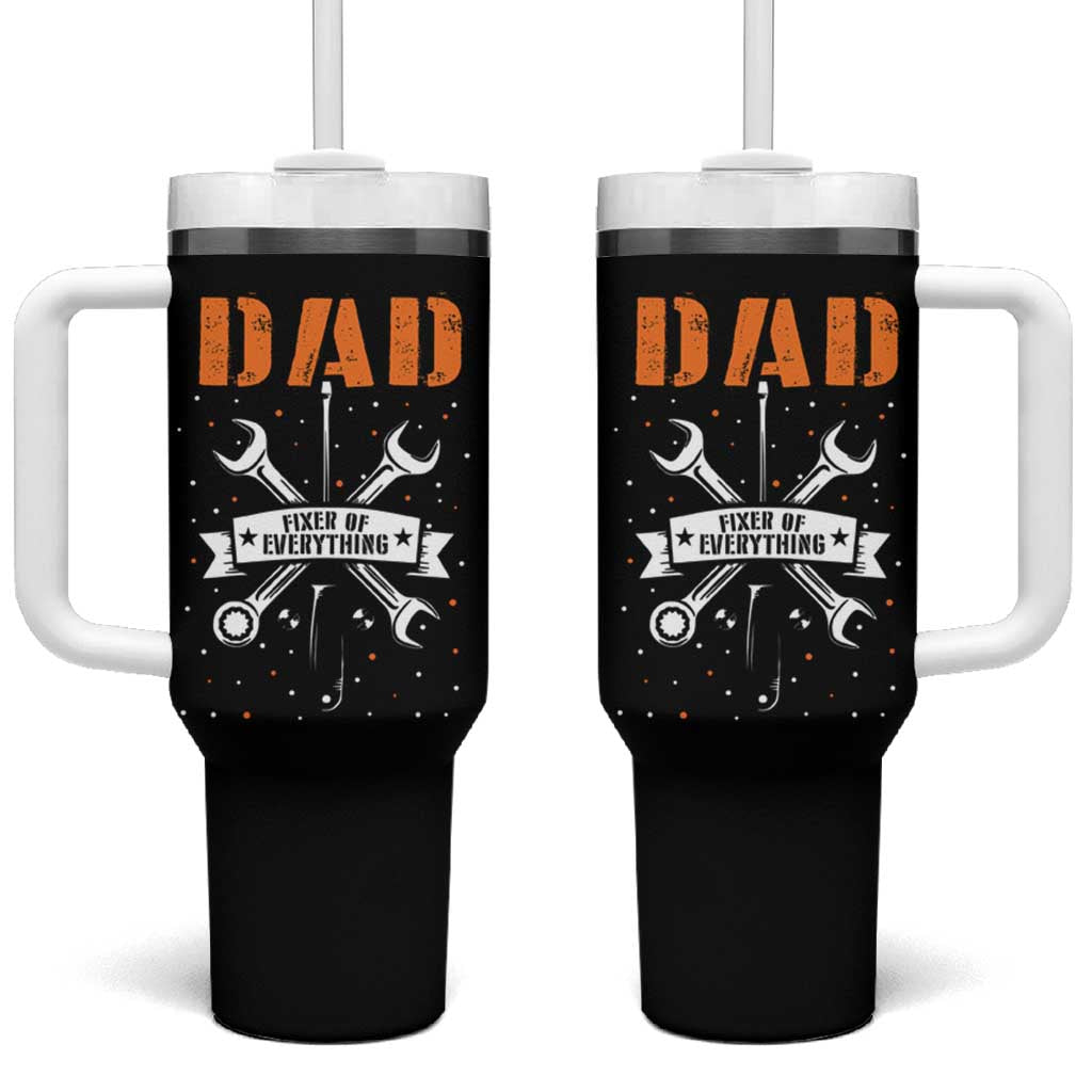 Father's Day Tumbler With Handle Dad Fixer Of Everything - Wonder Print Shop