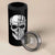 Father's Day 4 in 1 Can Cooler Tumbler One Badass Bonus Dad Skull - Wonder Print Shop