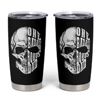 Father's Day Tumbler Cup One Badass Bonus Dad Skull - Wonder Print Shop