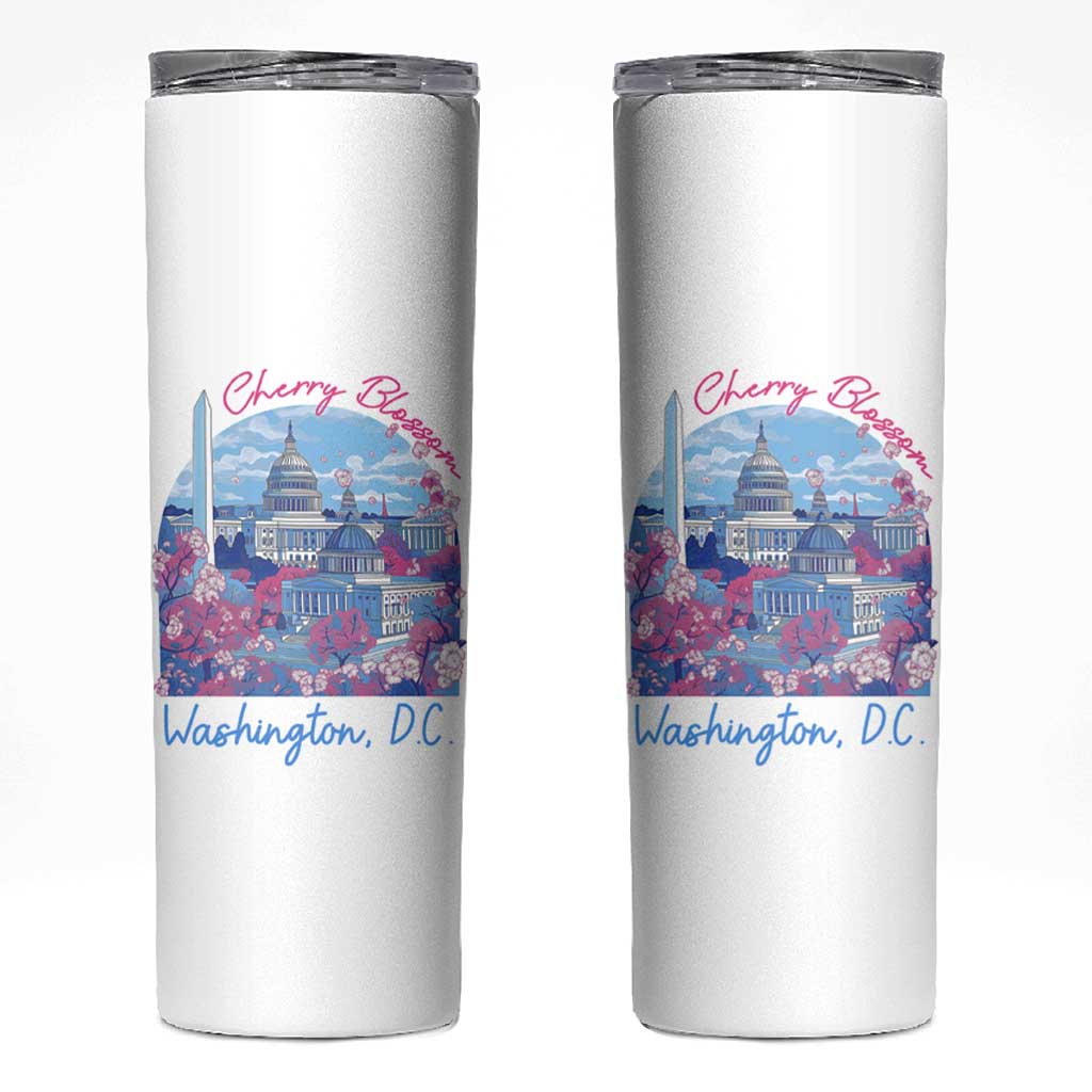 Washington DC Lover Cherry Blossom Skinny Tumbler - Wonder Print Shop