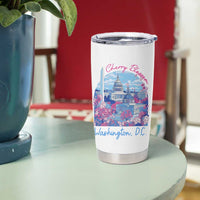 Washington DC Lover Cherry Blossom Tumbler Cup - Wonder Print Shop