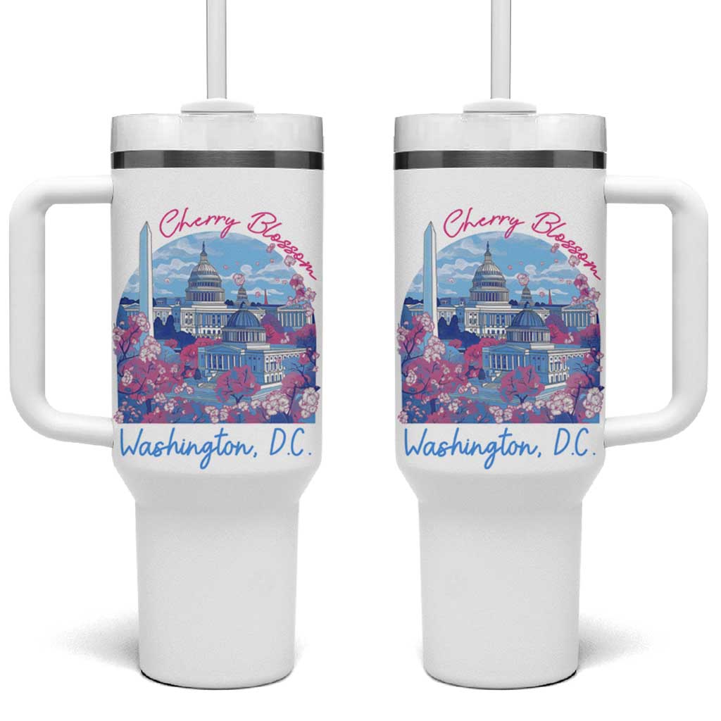 Washington DC Lover Cherry Blossom Tumbler With Handle - Wonder Print Shop