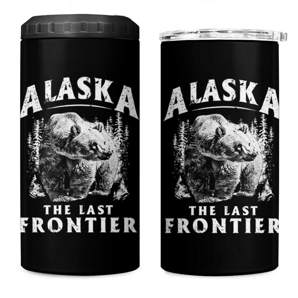 Alaska 4 in 1 Can Cooler Tumbler The Last Frontier Vintage Bear Home - Wonder Print Shop