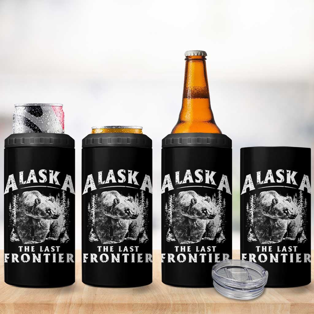 Alaska 4 in 1 Can Cooler Tumbler The Last Frontier Vintage Bear Home - Wonder Print Shop