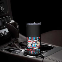 Funny 4th Of July Skinny Tumbler America Killing IT Since 1776 Horror - Wonder Print Shop