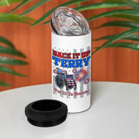 Funny 4th Of July 4 in 1 Can Cooler Tumbler Back Up Terry Put It In Reverse - Wonder Print Shop