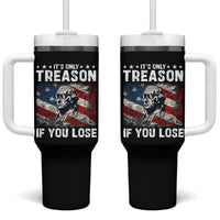 George Washington Tumbler With Handle It's Only Treason If You Lose 4th Of July - Wonder Print Shop