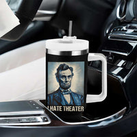 I Hate Theater Abraham Lincoln Tumbler With Handle - Wonder Print Shop