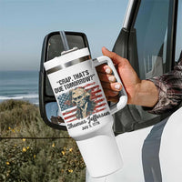 Thomas Jefferson Tumbler With Handle Crap That's Due Tomorrow Funny 4th of July 1776 - Wonder Print Shop
