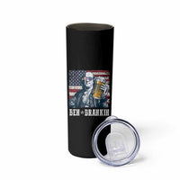 Funny 4th Of July Drinking Skinny Tumbler Ben Drankin Benjamin Franklin Patriotic Party - Wonder Print Shop