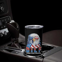 Funny 4th Of July Tumbler Cup Damn I Love Freedom - Wonder Print Shop