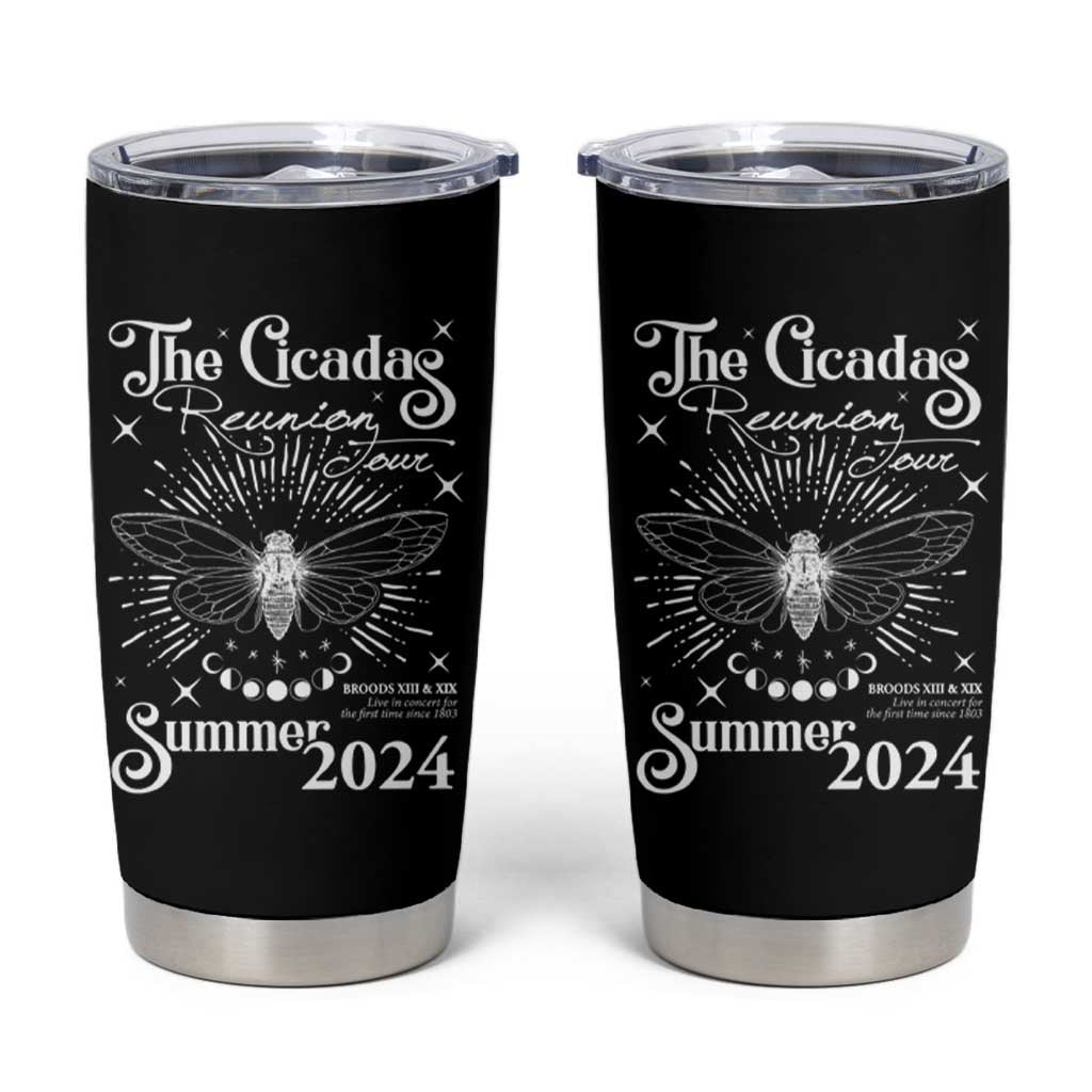 The Cicada Reunion U.S Tour 2024 Tumbler Cup Broods XIII & XIX Cicadas Concert Fest - Wonder Print Shop