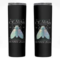 The Cicada Reunion U.S Tour 2024 Skinny Tumbler Broods XIII & XIX Cicadas Concert Fest - Wonder Print Shop