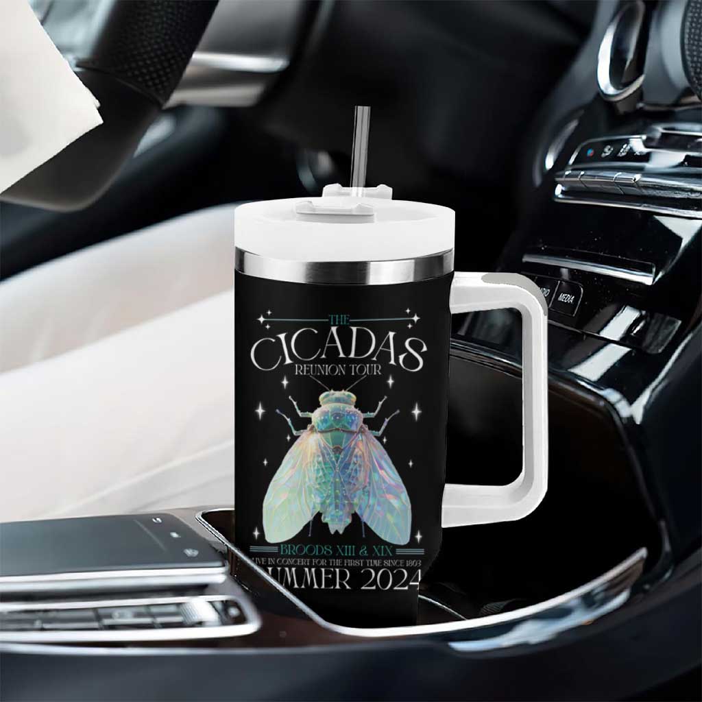 The Cicada Reunion U.S Tour 2024 Tumbler With Handle Broods XIII & XIX Cicadas Concert Fest - Wonder Print Shop