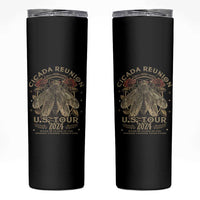 The Cicada Reunion U.S Tour 2024 Skinny Tumbler Broods XIII & XIX Vintage Cicadas Concert Fest - Wonder Print Shop