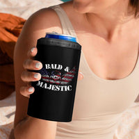 American Eagle Bald And Majestic 4 in 1 Can Cooler Tumbler - Wonder Print Shop