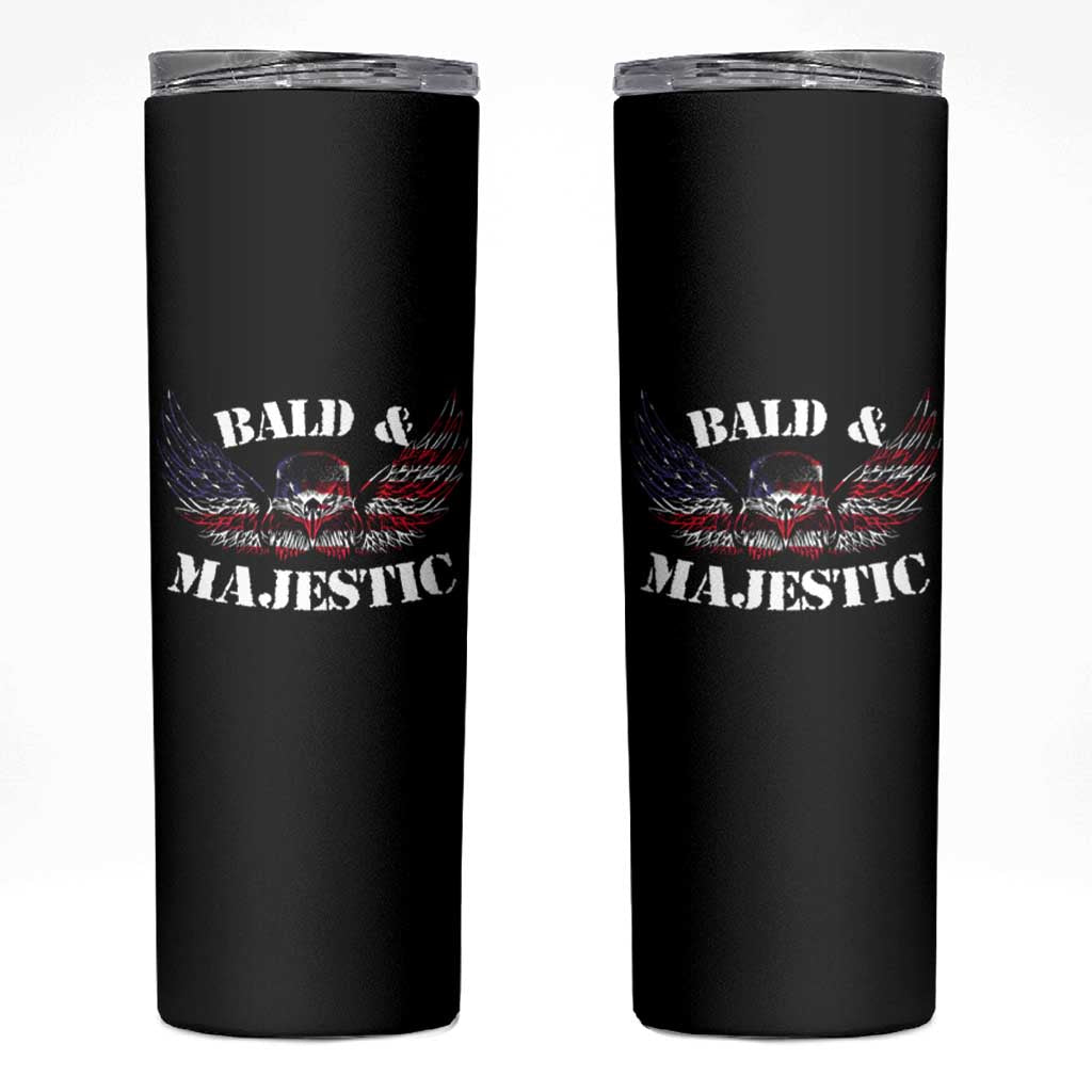 American Eagle Bald And Majestic Skinny Tumbler - Wonder Print Shop