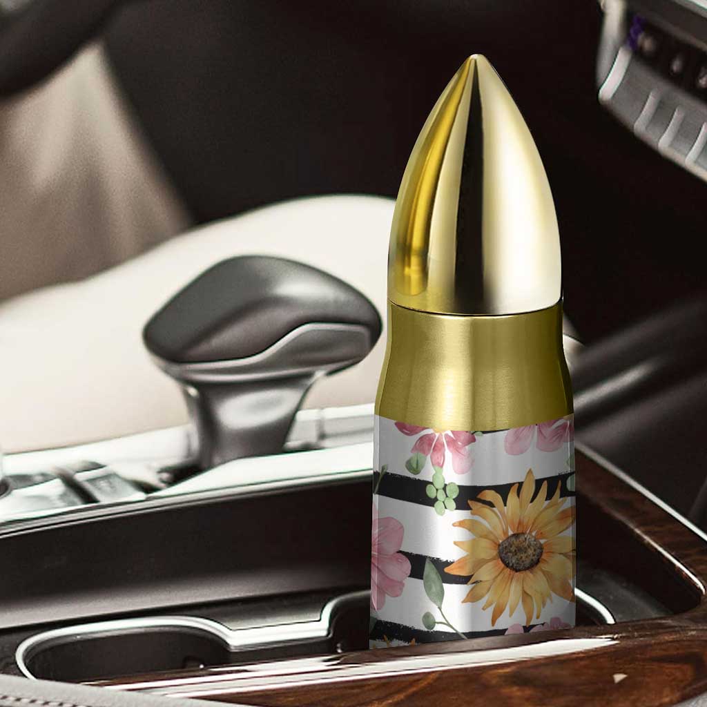 Christian Bullet Tumbler Be Still And Know Sunflower Aesthetic