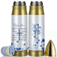 Christian Gifts Bullet Tumbler You Are Enough Inspirational Flower Christ Cross