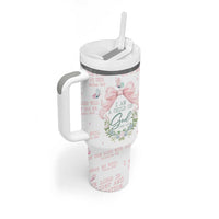 Christian Gifts Tumbler With Handle I Am A Child Of God Coquette Christ Cross - Wonder Print Shop