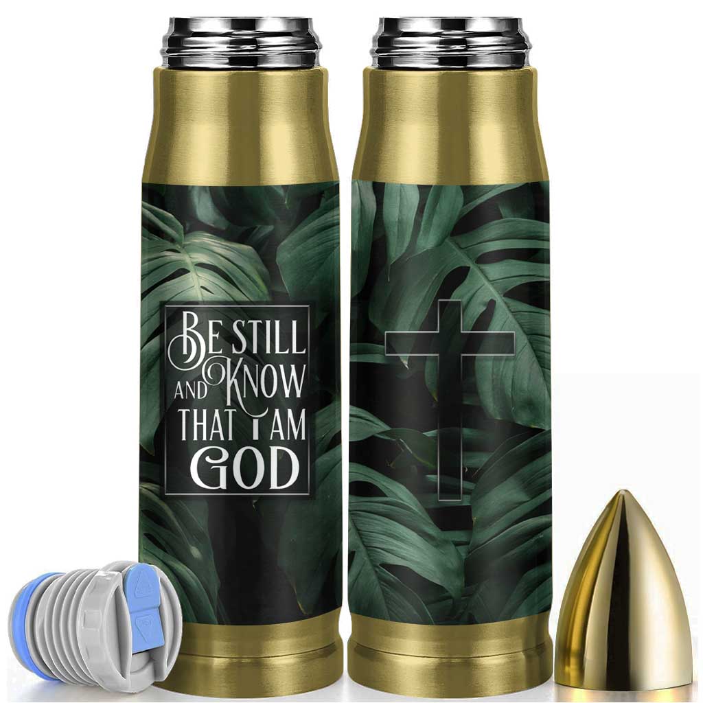 Christian Bullet Tumbler Be Still And Know That I Am God Aesthetic