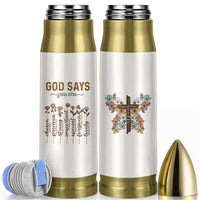 Christian Gifts Bullet Tumbler God Say You Are Inspirational Flower Butterfly Christ Cross