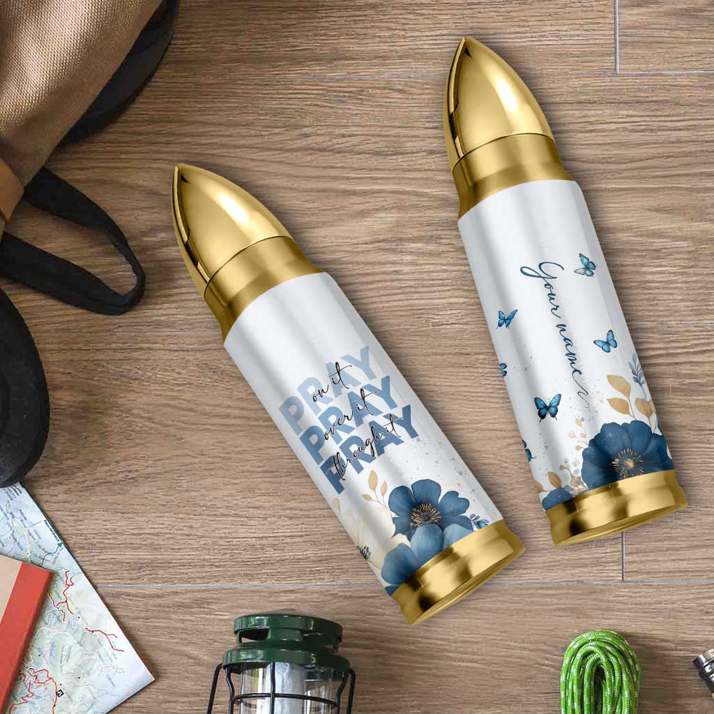 Personalized Christian Prayer Bullet Tumbler Custom Name Pray On It Pray Over It