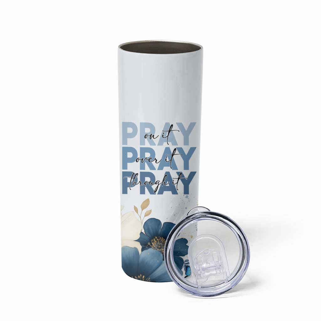 Personalized Christian Prayer Skinny Tumbler Custom Name Pray On It Pray Over It - Wonder Print Shop