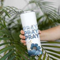 Personalized Christian Prayer Skinny Tumbler Custom Name Pray On It Pray Over It - Wonder Print Shop