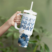 Personalized Christian Prayer Tumbler With Handle Custom Name Pray On It Pray Over It - Wonder Print Shop