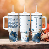 Personalized Christian Prayer Tumbler With Handle Custom Name Pray On It Pray Over It - Wonder Print Shop
