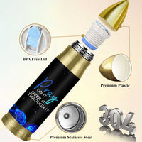 Christian Prayer Bullet Tumbler Pray On It Pray Over It Pray Through It