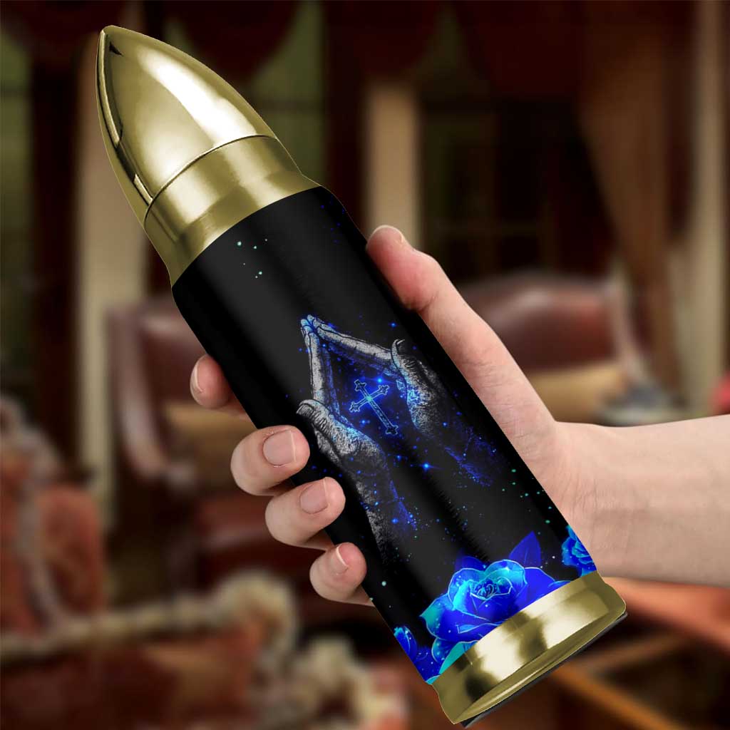 Christian Prayer Bullet Tumbler Pray On It Pray Over It Pray Through It
