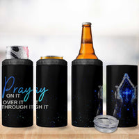 Christian Prayer 4 in 1 Can Cooler Tumbler Pray On It Pray Over It Pray Through It - Wonder Print Shop