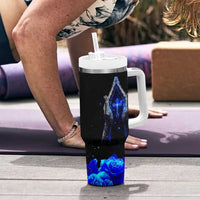 Christian Prayer Tumbler With Handle Pray On It Pray Over It Pray Through It - Wonder Print Shop